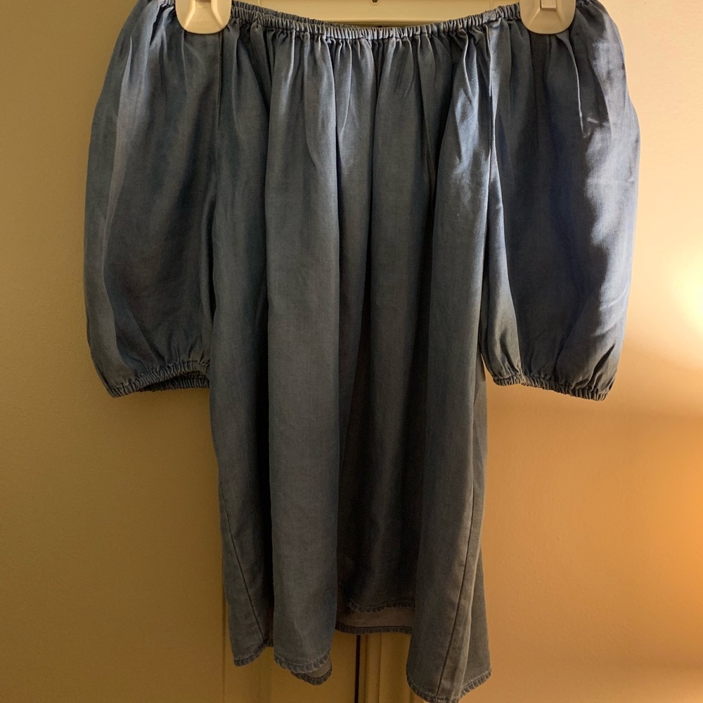 Chambray off the shoulder